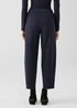 Organic Cotton Melange Crepe Lantern Pant
