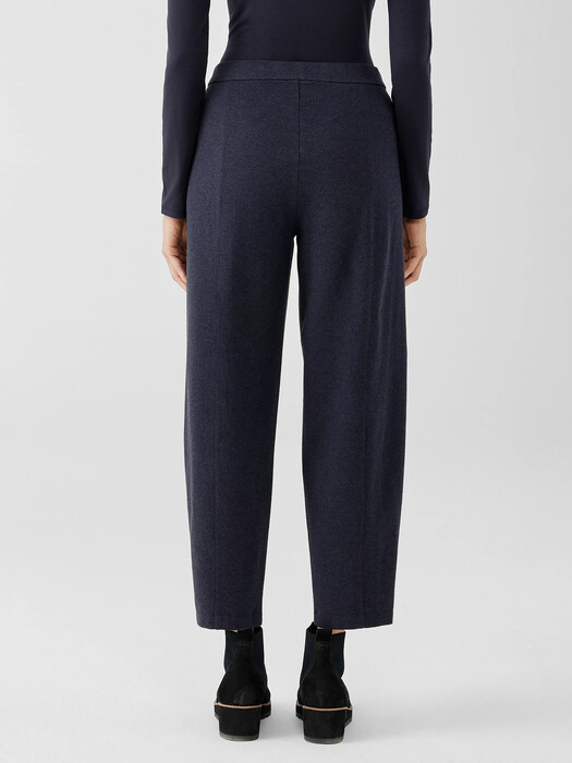 Organic Cotton Melange Crepe Lantern Pant