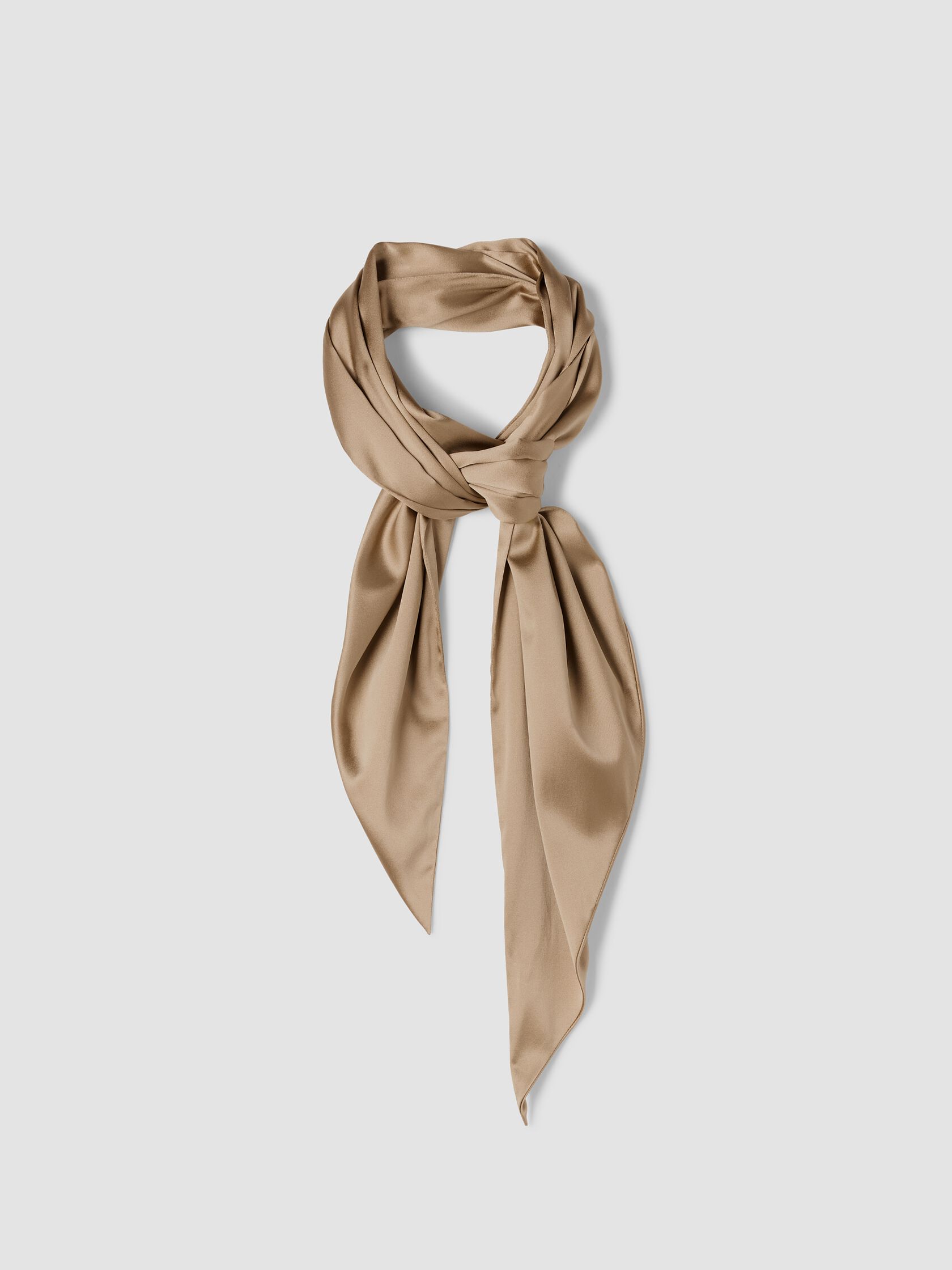 Stretch Silk Charmeuse Scarf