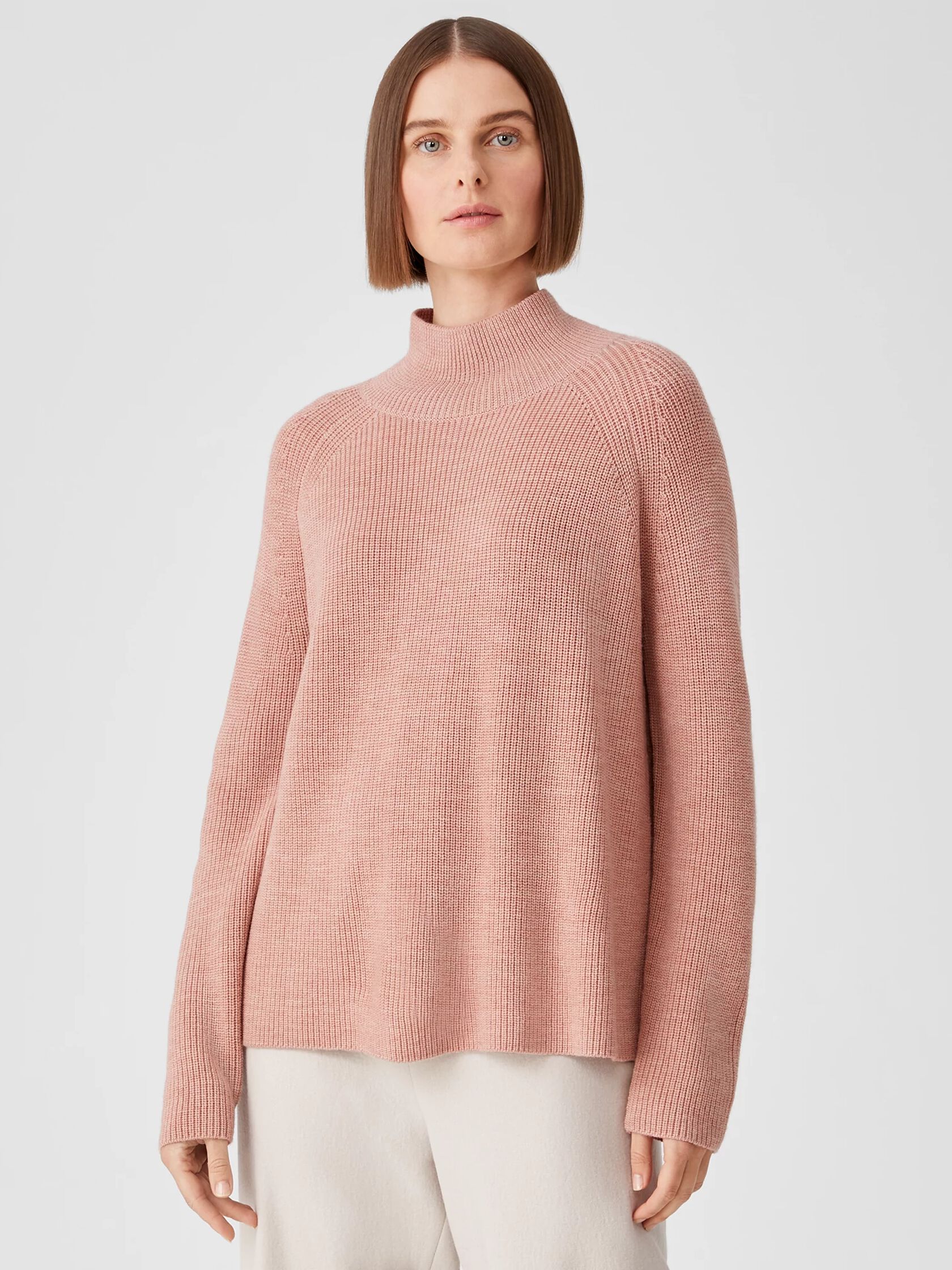 Merino Turtleneck Top in Responsible Wool