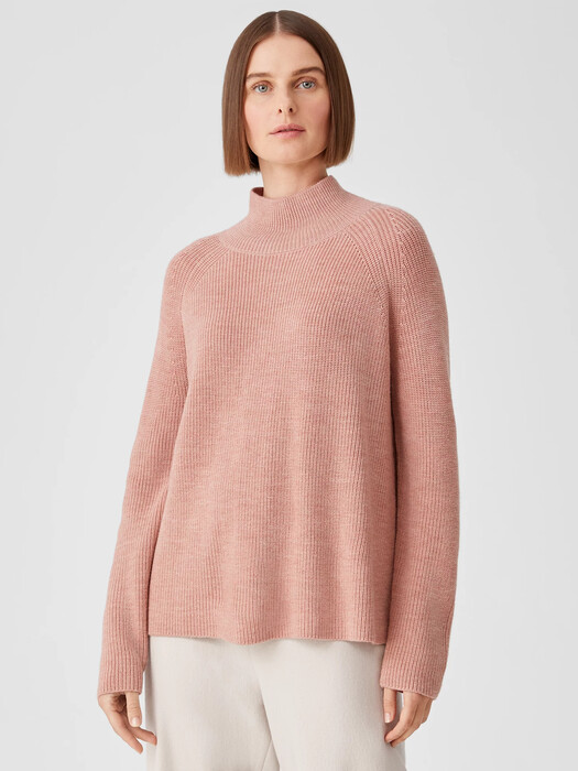 Merino Turtleneck Top in Responsible Wool