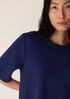 Extra-Fine Ponte Crew Neck Tee