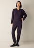 Waffle Cotton Blend Doubleknit Jogger Pant