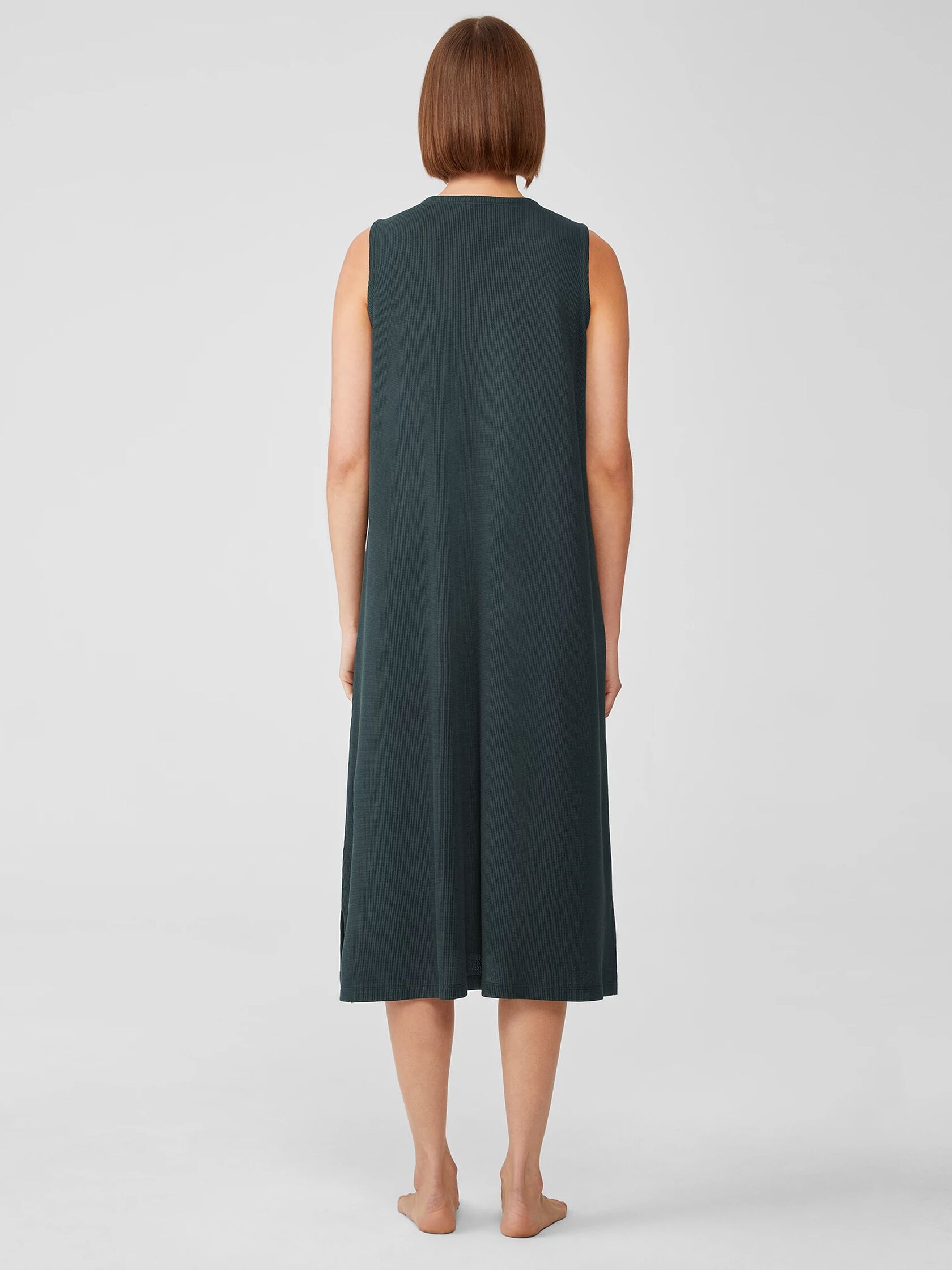 Cozy Organic Cotton Thermal Tank Dress EILEEN FISHER