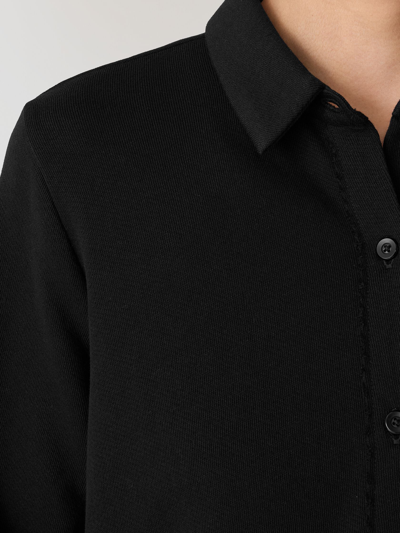 Lightweight Organic Cotton Terry Classic Collar Shirt