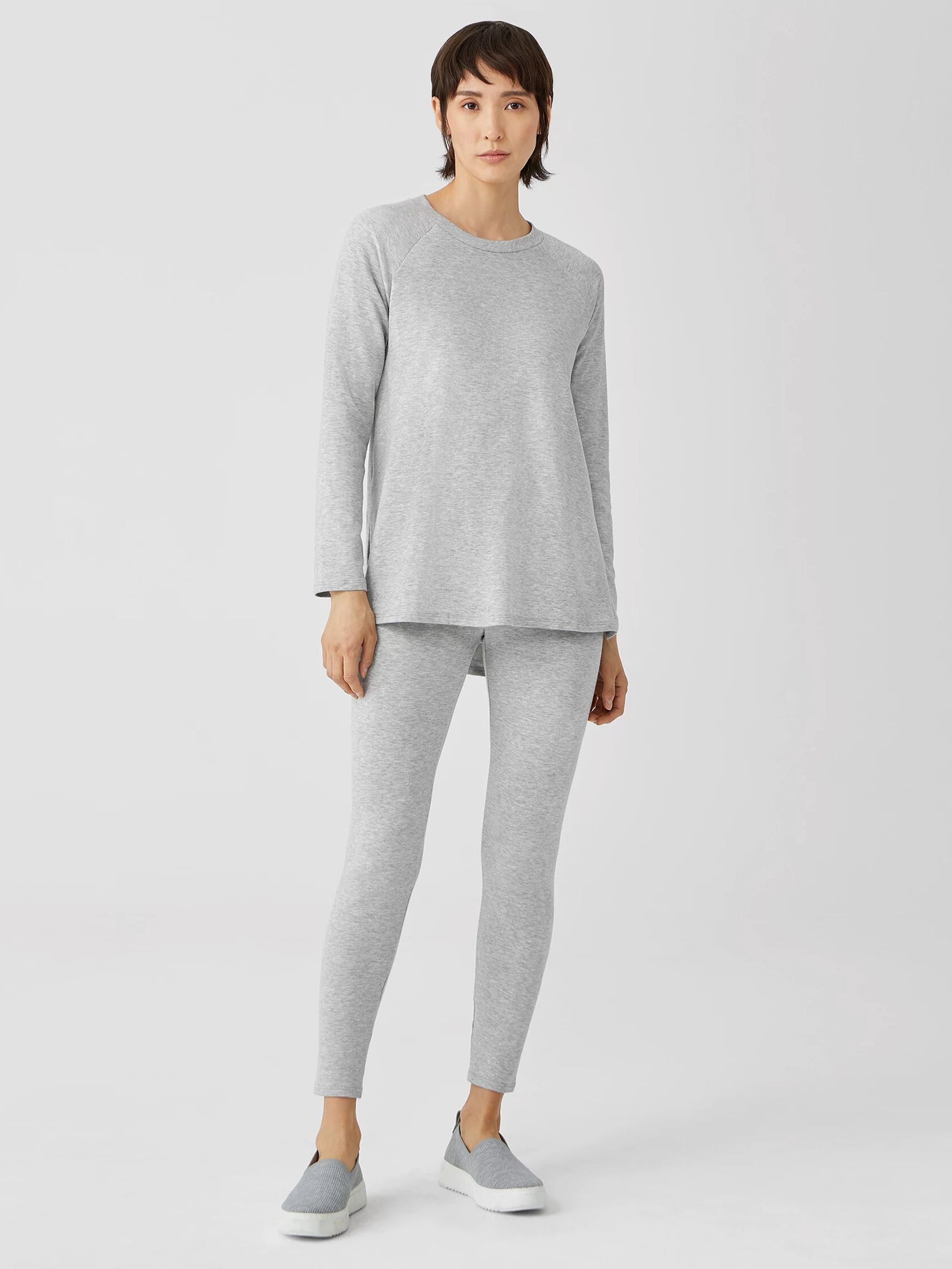 Cozy Brushed Terry Raglan-Sleeve Top