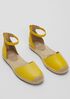 Lala Nappa Leather Espadrille Flat
