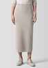 Merino Rib Pencil Skirt in Regenerative Wool