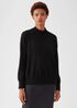 Italian Cashmere Mock Neck Top