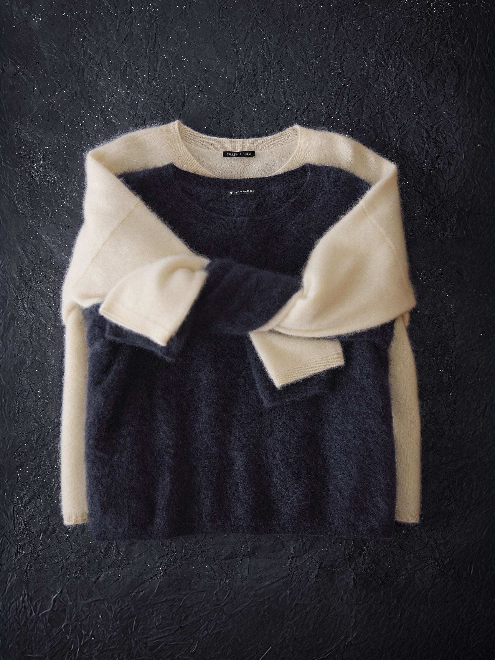 Cashmere Fluff Crew Neck Top