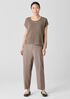 Washable Stretch Crepe Lantern Pant