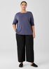 Cotton Hemp Stretch Wide-Leg Pant