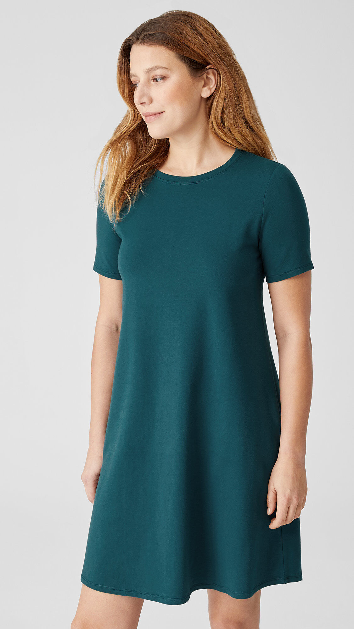 Traceable Organic Cotton Jersey Crew Neck Dress