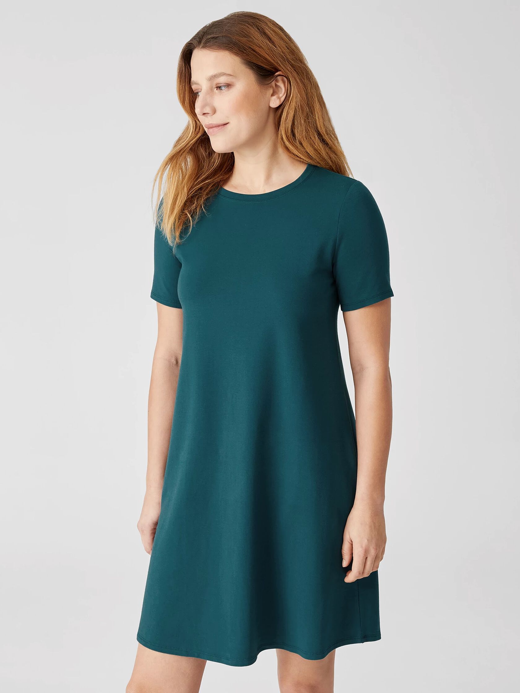 Traceable Organic Cotton Jersey Crew Neck Dress