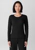 Bubble Jacquard Round Neck Top