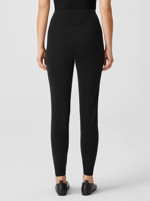 Sandwashed Cupro Knit High-Waisted Leggings