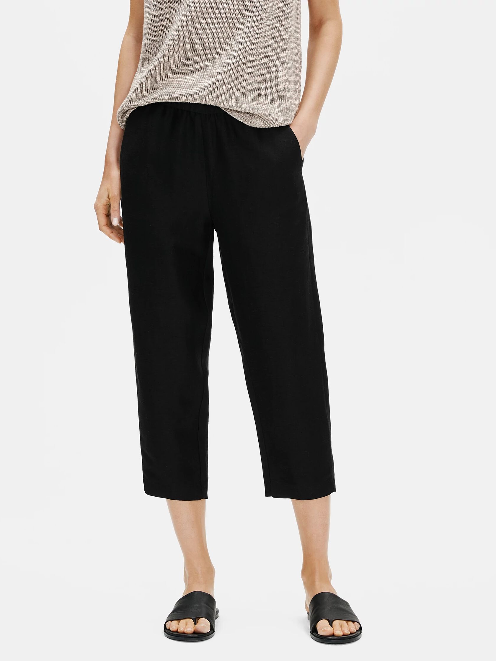 Tencel & Organic Linen Slub Easy Pant