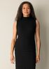 Bubble Jacquard Funnel Neck Top