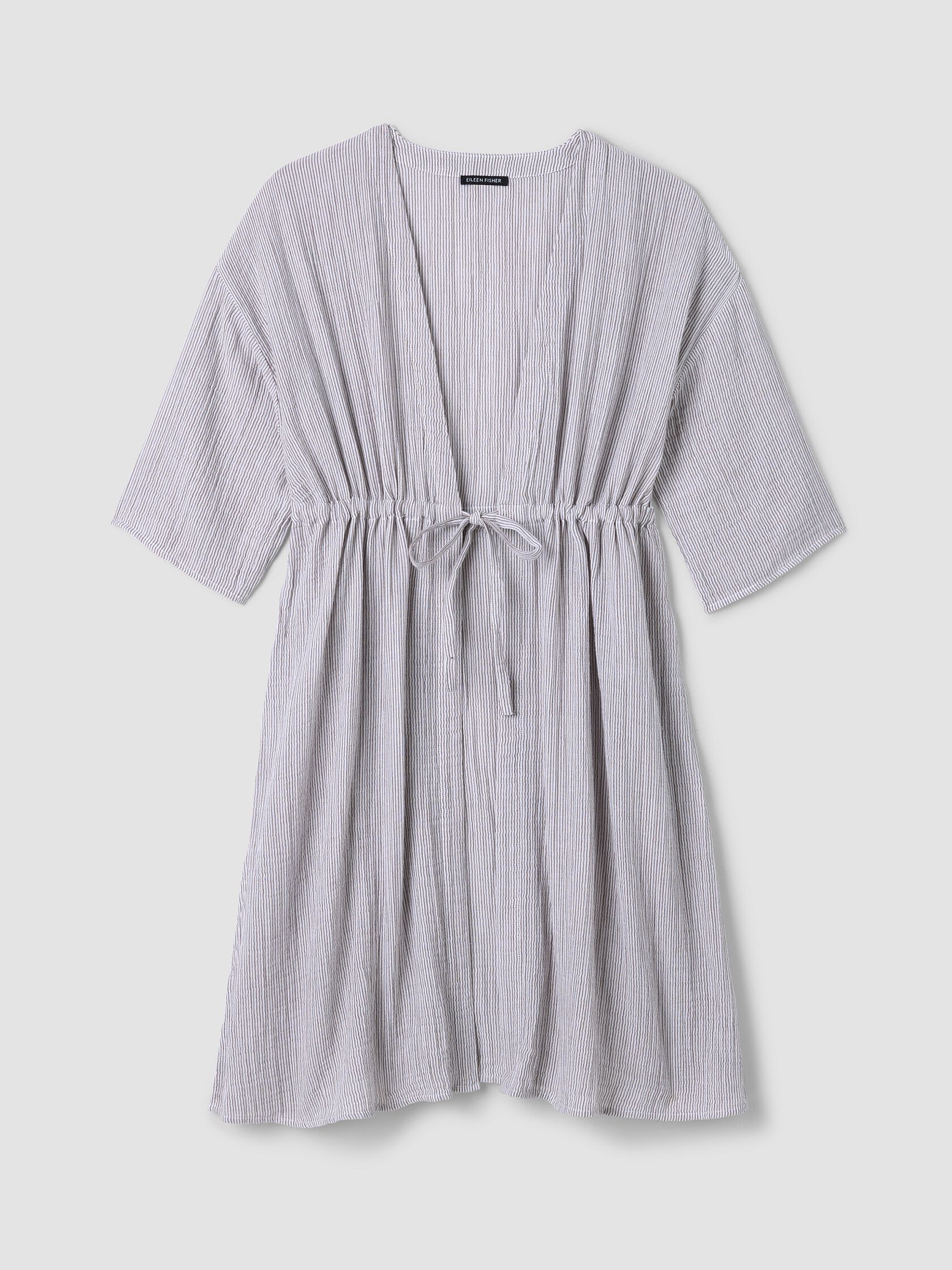 Striped Organic Cotton Gauze Caftan