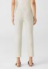 Washable Stretch Crepe Pant with Slits