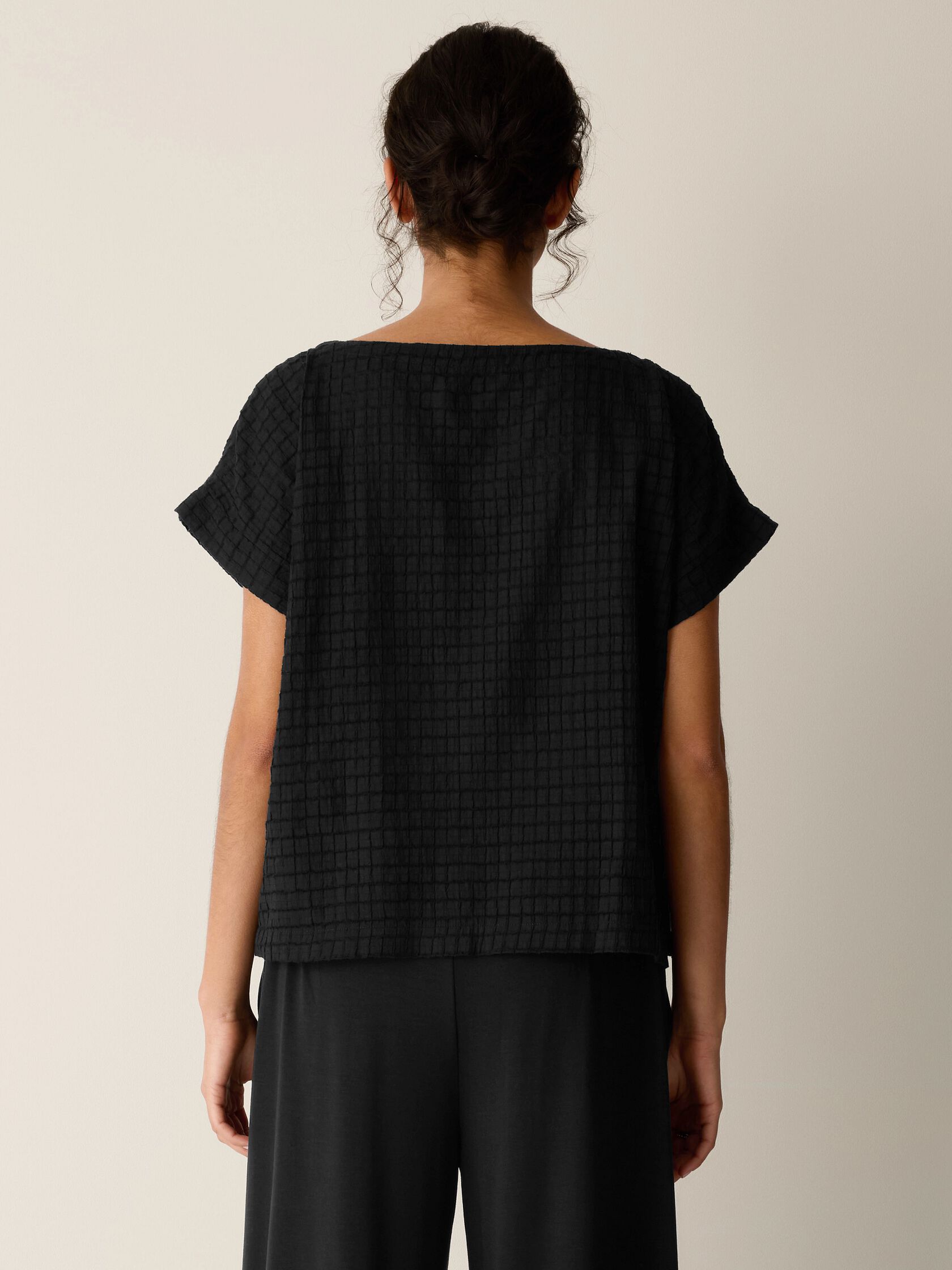 Organic Cotton Voile Box Square Top