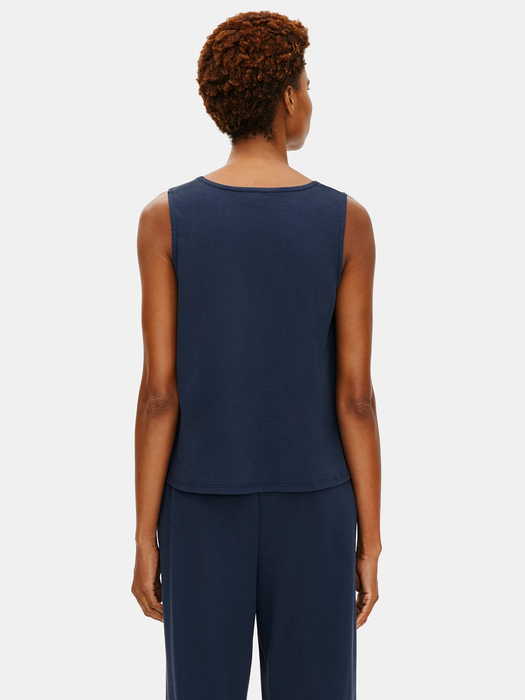 Cozy Organic Cotton Interlock U-Neck Tank