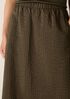 Quilted Silk A-Line Skirt