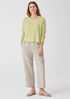 Organic Linen Delave Round Neck Top