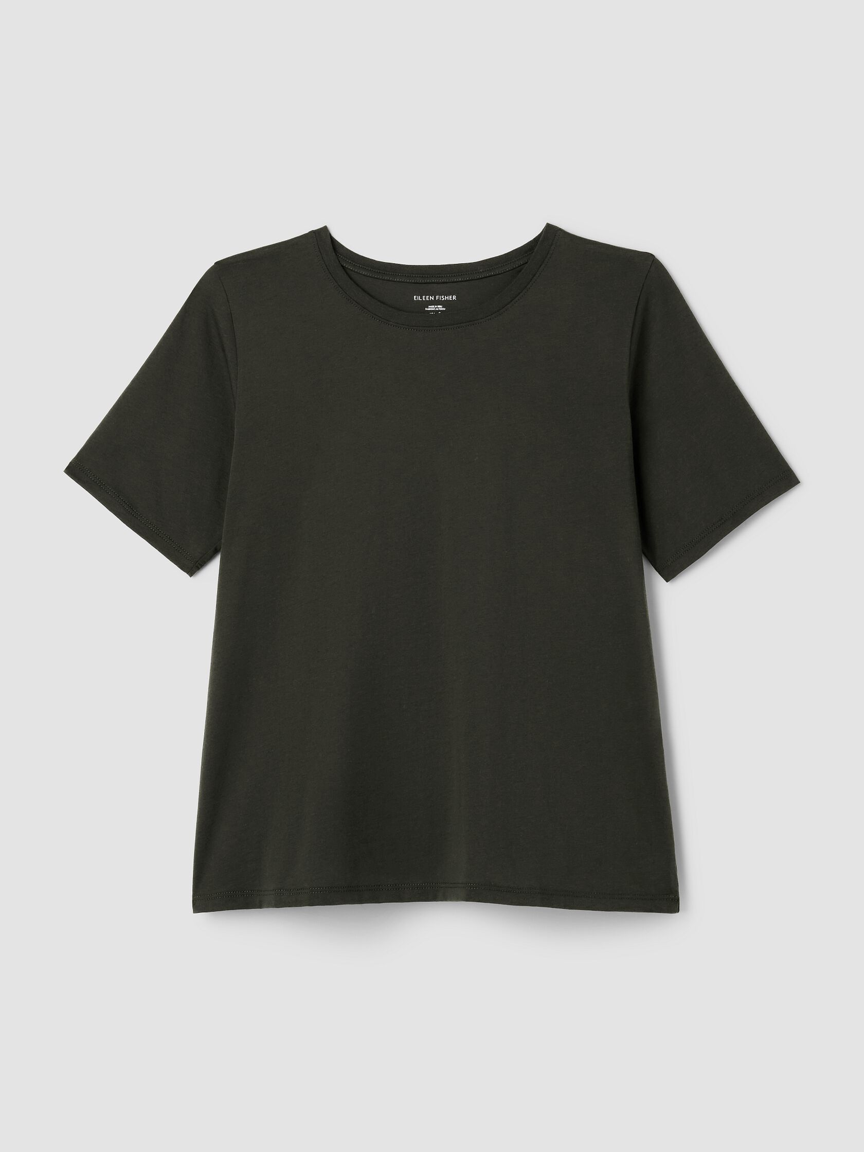 Organic Pima Cotton Jersey Round Neck Tee