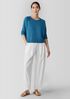 Organic Linen Cotton Raglan-Sleeve Top