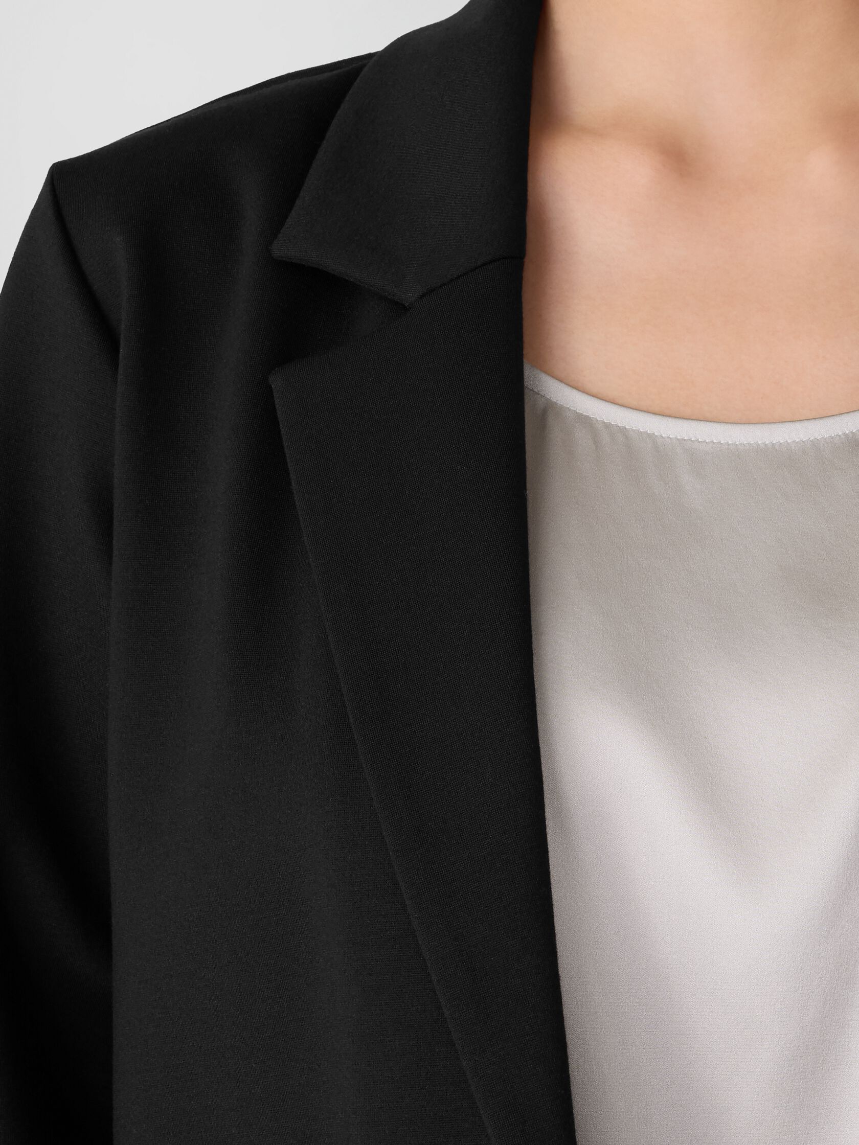 Washable Flex Ponte Long Blazer