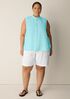 Organic Handkerchief Linen Sleeveless Shirt