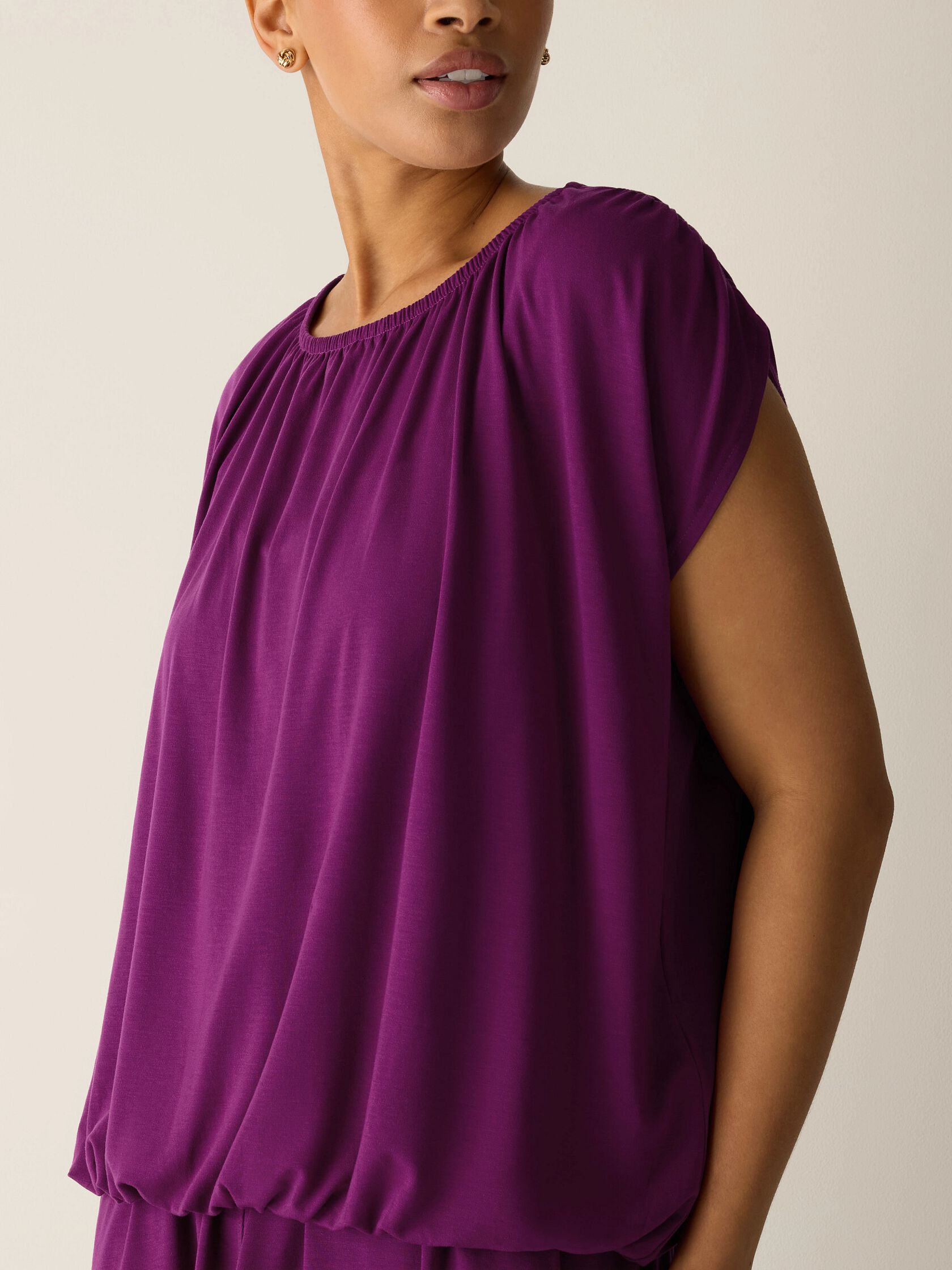 Fine Jersey Bubble Top