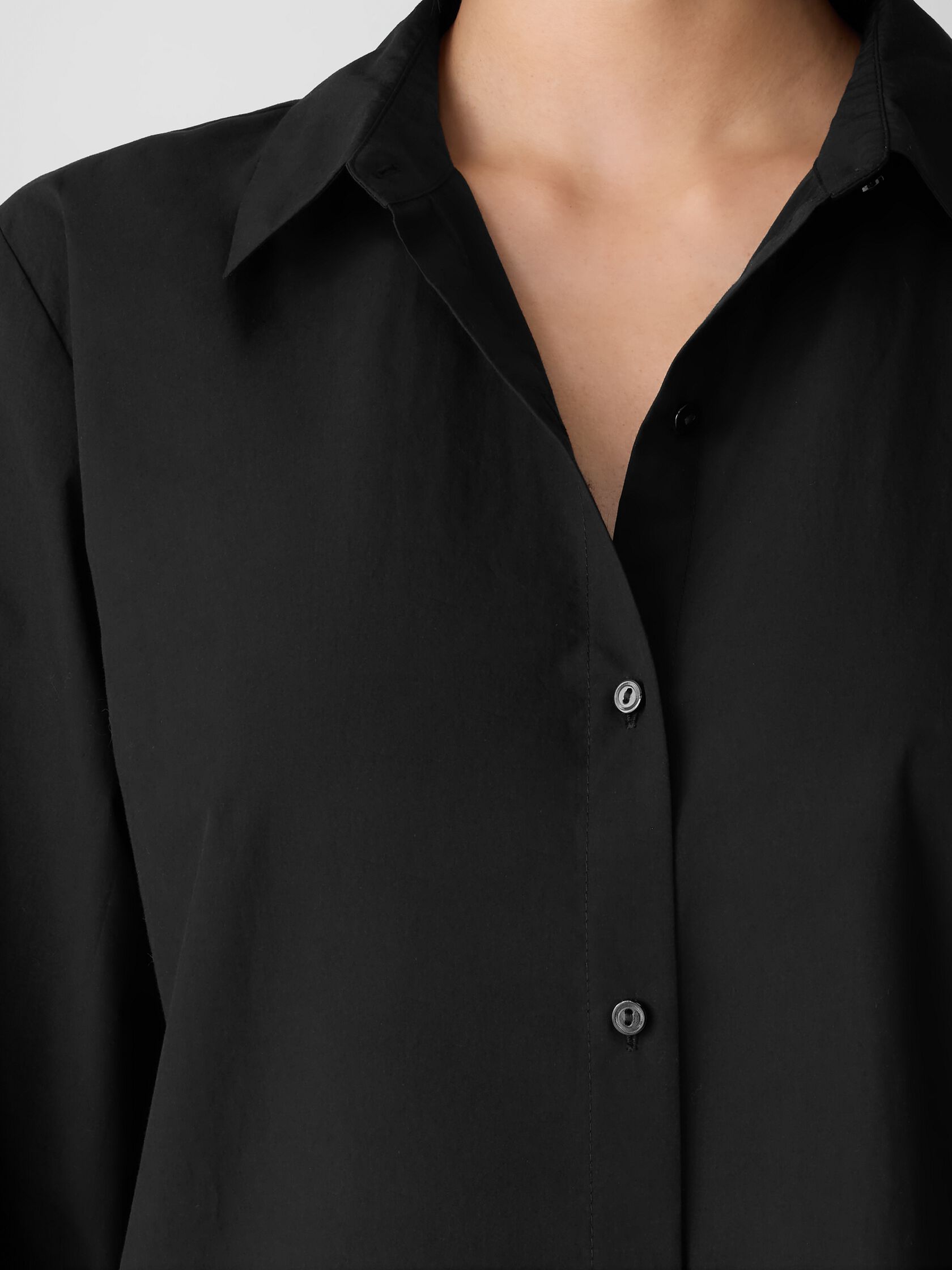 Organic Cotton Poplin Classic Collar Shirt