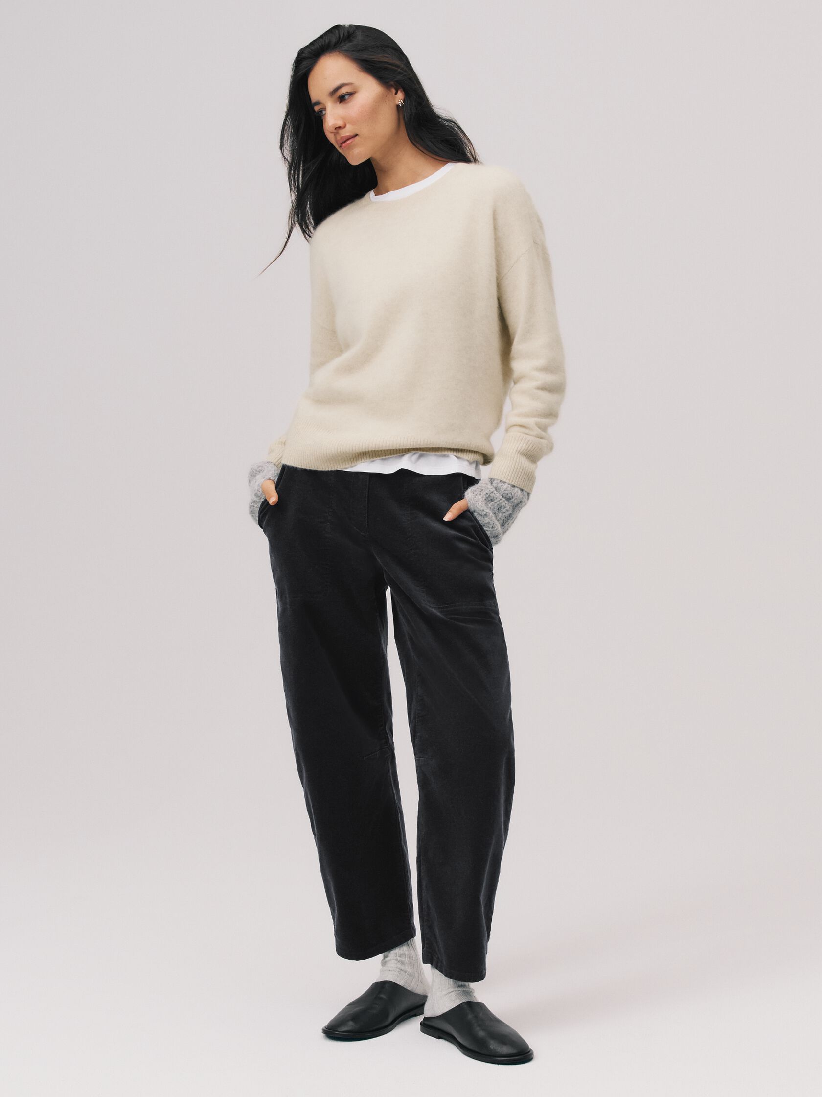 Brushed Organic Cotton Arch Pant