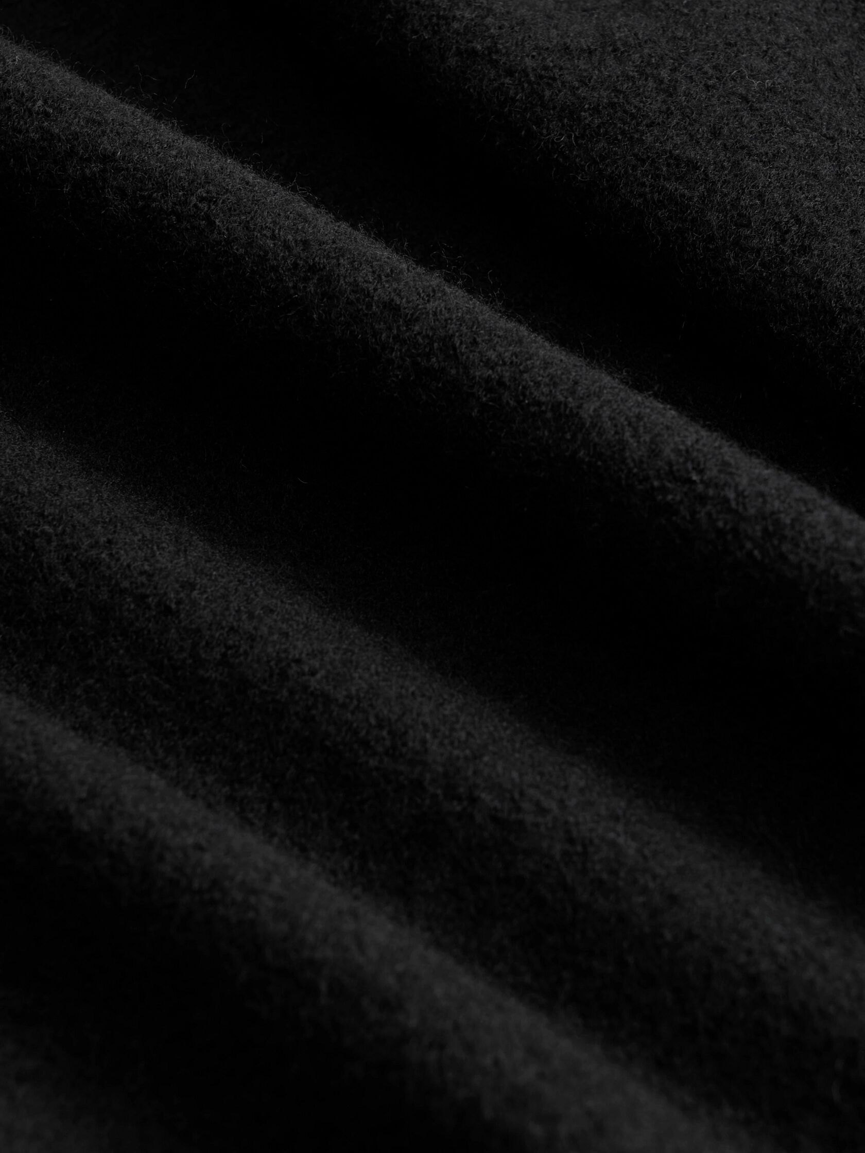 Fine Felted Wool Long Cardigan in Regenerative Wool