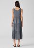 Crushed Silk Tiered Dress