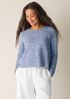 Organic Linen Cotton Slub Crew Neck Top