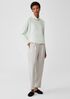 Italian Cashmere Scrunch Neck Top