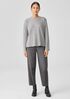 Double Layer Organic Cotton Crew Neck Top