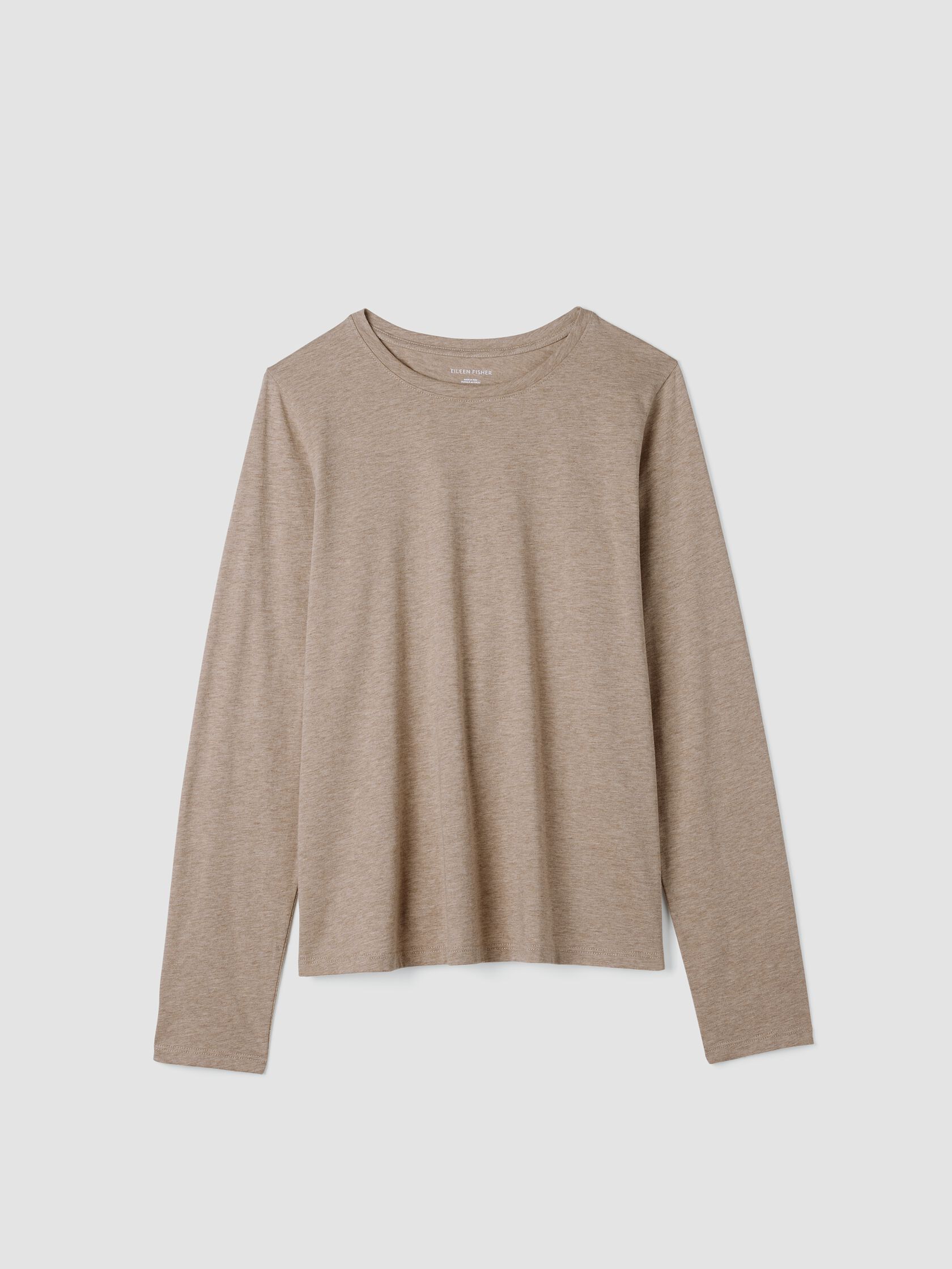 Mélange Fine Organic Cotton Jersey Long-Sleeve Tee