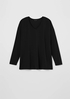 Stretch Jersey Knit V-Neck Top