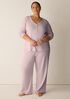 Organic Cotton Rib Straight Sleep Pant