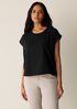 Pima Cotton Stretch Jersey Crew Neck Top