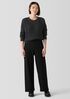 Washable Stretch Crepe Wide-Leg Pant