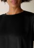 Heavyweight Silk Charmeuse Round Neck Dress