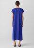 Woven Plissé Round Neck Dress