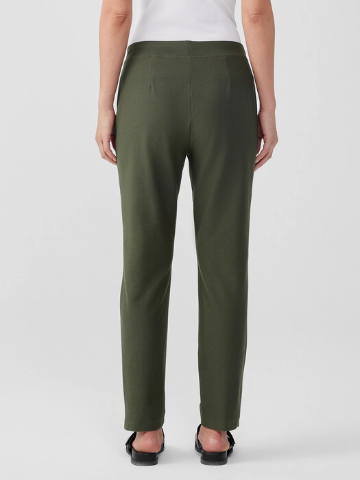 Washable Stretch Crepe Slim Pant