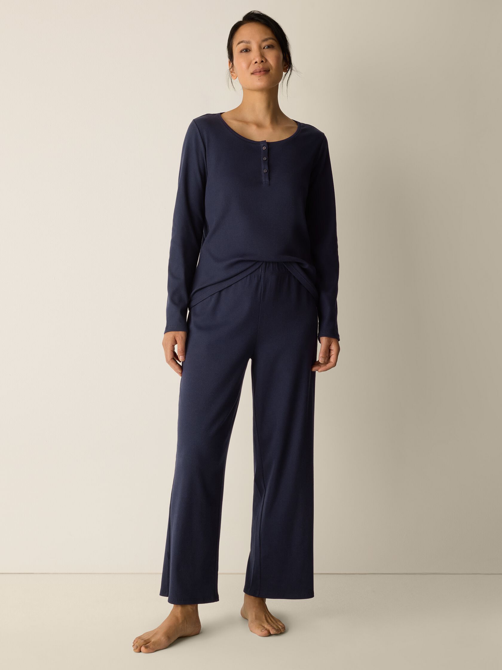 Organic Cotton Rib Sleep Set