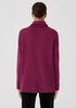 Cotton and Recycled Cashmere Turtleneck Long Top